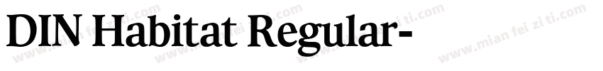 DIN Habitat Regular字体转换